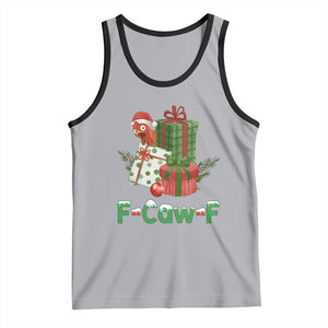 F Caw F Chicken Tank Top Funny Farm Life Holiday Gift TS12 Athletic Heather Black Print Your Wear