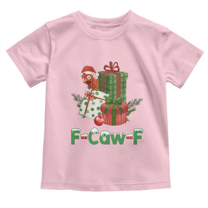 F Caw F Chicken Toddler T Shirt Funny Farm Life Holiday Gift TS12 Light Pink Print Your Wear