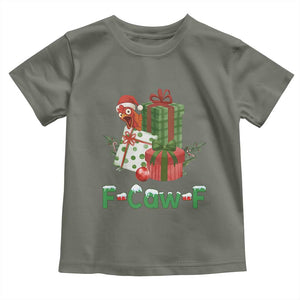 F Caw F Chicken Toddler T Shirt Funny Farm Life Holiday Gift TS12 Military Green Print Your Wear