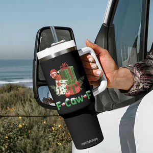 F Caw F Chicken Tumbler With Handle Funny Farm Life Holiday Gift TS12 Print Your Wear