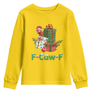F Caw F Chicken Youth Sweatshirt Funny Farm Life Holiday Gift TS12 Daisy Print Your Wear