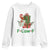 F Caw F Chicken Youth Sweatshirt Funny Farm Life Holiday Gift TS12 White Print Your Wear