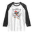 Funny F Caw F Chicken Sarcastic Joke Gift Raglan Shirt TS12 White Black Print Your Wear