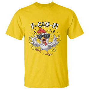 Funny F Caw F Chicken Sarcastic Joke Gift T Shirt TS12 Daisy Print Your Wear