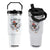 Funny F Caw F Chicken Sarcastic Joke Gift Flip Straw Tumbler TS12 One Size: 30 oz White Print Your Wear