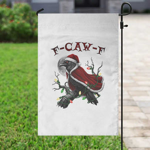 F Caw F Raven Sarcastic Joke Garden Flag Holiday Gag Gift - Print Your Wear