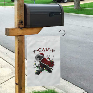 F Caw F Raven Sarcastic Joke Garden Flag Holiday Gag Gift - Print Your Wear