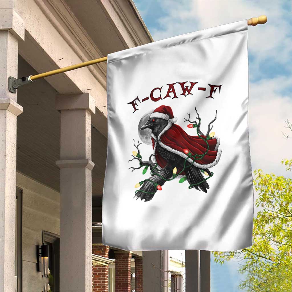 F Caw F Raven Sarcastic Joke Garden Flag Holiday Gag Gift TS12 Print Your Wear