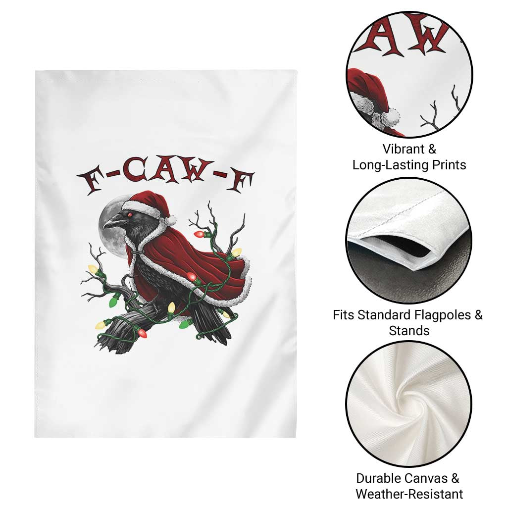 F Caw F Raven Sarcastic Joke Garden Flag Holiday Gag Gift TS12 Print Your Wear