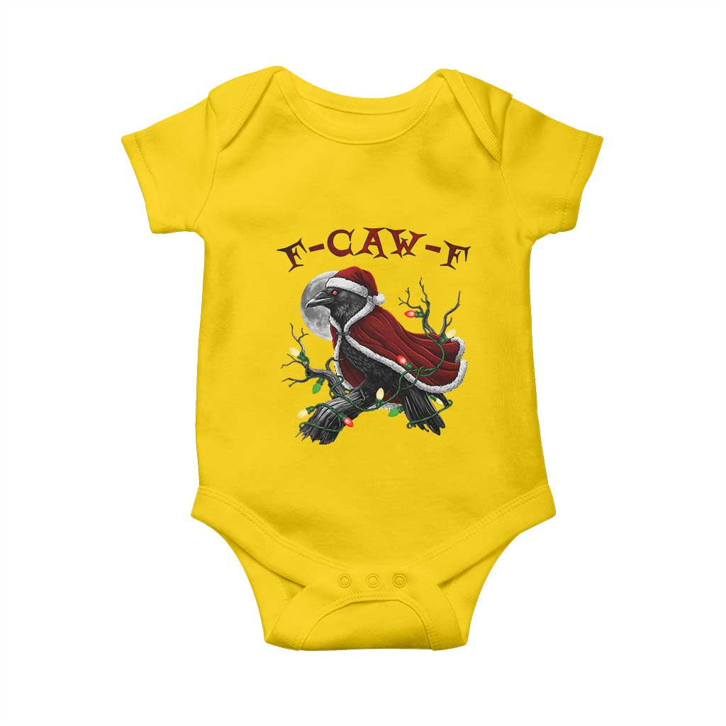 F Caw F Raven Sarcastic Joke Baby Onesie Holiday Gag Gift TS12 Daisy Print Your Wear