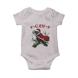 F Caw F Raven Sarcastic Joke Baby Onesie Holiday Gag Gift TS12 Ice Gray Print Your Wear