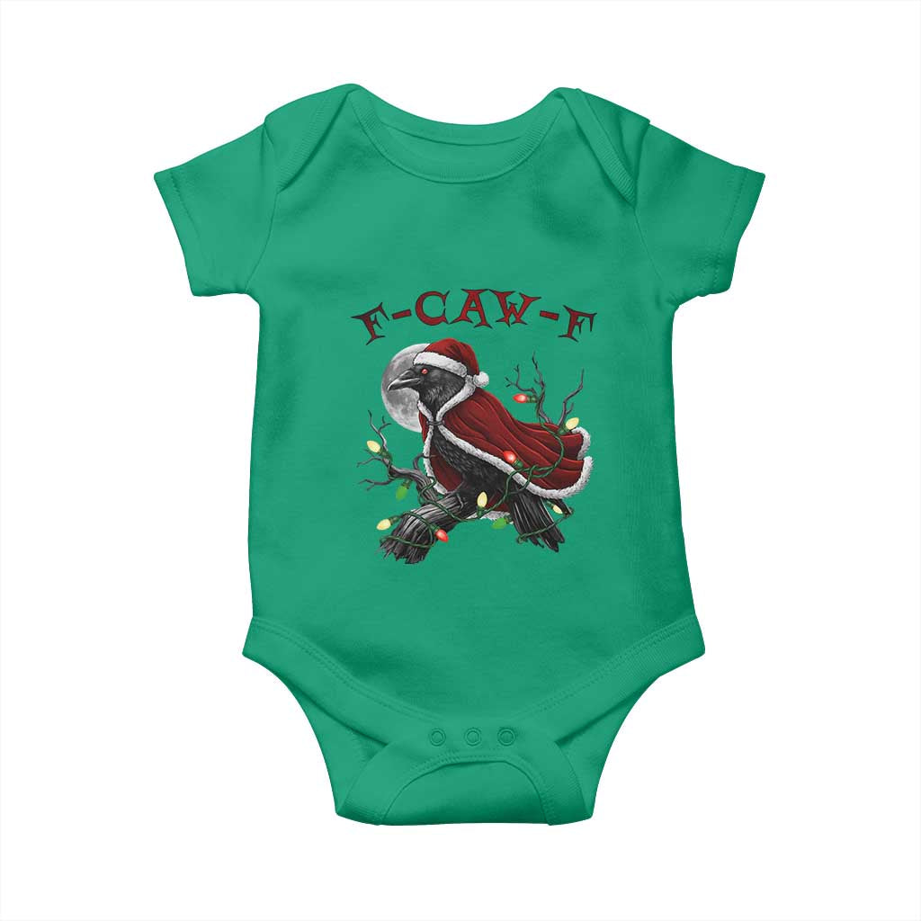 F Caw F Raven Sarcastic Joke Baby Onesie Holiday Gag Gift TS12 Irish Green Print Your Wear