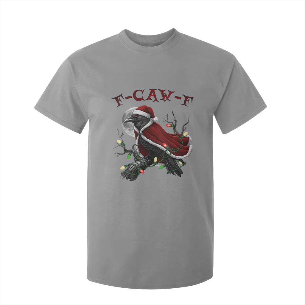 F Caw F Raven Sarcastic Joke T Shirt For Kid Holiday Gag Gift TS12 Sport Gray Print Your Wear