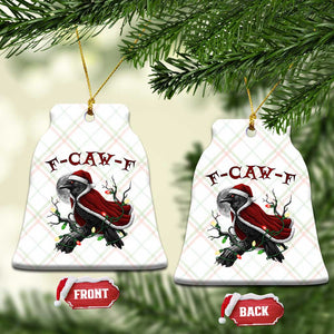 F Caw F Raven Sarcastic Joke Ceramic Ornament Holiday Gag Gift TS12 Print Your Wear
