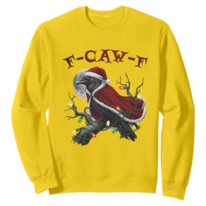 F Caw F Raven Sarcastic Joke Sweatshirt Holiday Gag Gift TS12 Daisy Print Your Wear