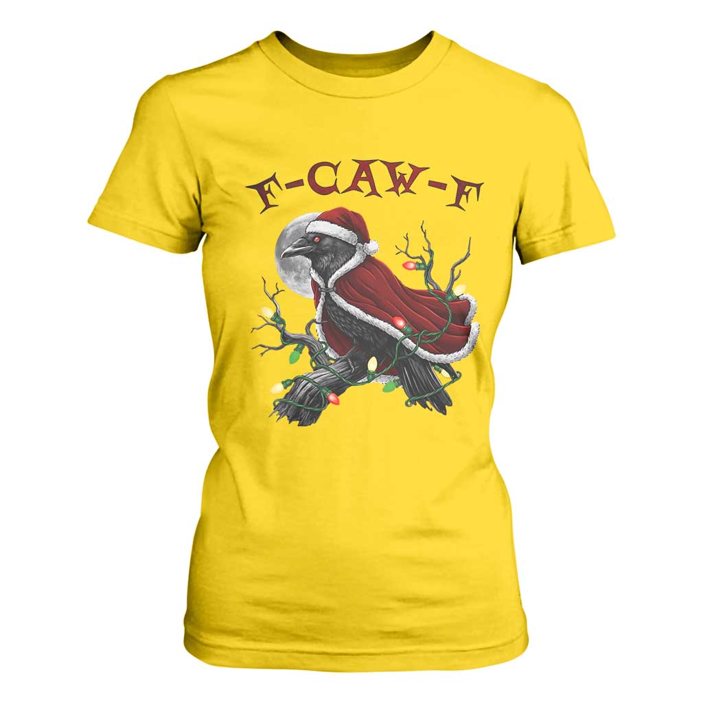 F Caw F Raven Sarcastic Joke T Shirt For Women Holiday Gag Gift TS12 Daisy Print Your Wear