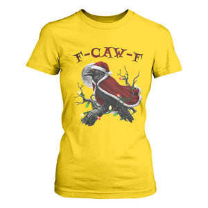 F Caw F Raven Sarcastic Joke T Shirt For Women Holiday Gag Gift TS12 Daisy Print Your Wear