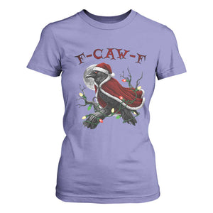 F Caw F Raven Sarcastic Joke T Shirt For Women Holiday Gag Gift TS12 Violet Print Your Wear