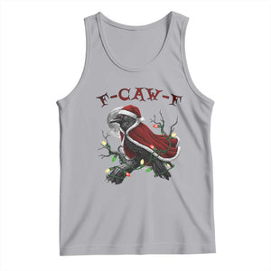 F Caw F Raven Sarcastic Joke Tank Top Holiday Gag Gift - Print Your Wear