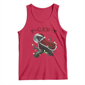 F Caw F Raven Sarcastic Joke Tank Top Holiday Gag Gift - Print Your Wear