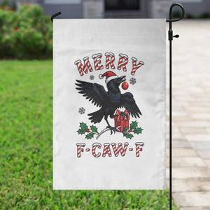Merry F Caw F Raven Lover Garden Flag Funny Holidays Gift TS12 Print Your Wear