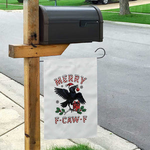Merry F Caw F Raven Lover Garden Flag Funny Holidays Gift TS12 Print Your Wear