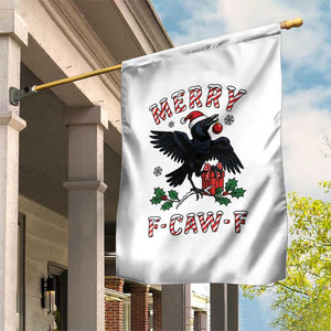 Merry F Caw F Raven Lover Garden Flag Funny Holidays Gift TS12 Print Your Wear