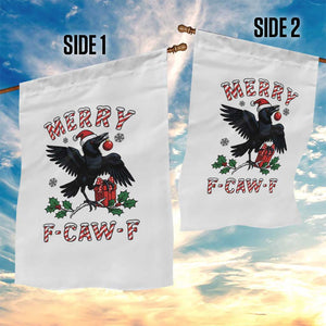 Merry F Caw F Raven Lover Garden Flag Funny Holidays Gift TS12 Print Your Wear