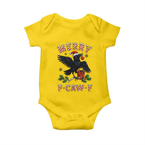 Merry F Caw F Raven Lover Baby Onesie Funny Holidays Gift TS12 Daisy Print Your Wear