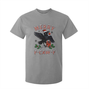 Merry F Caw F Raven Lover T Shirt For Kid Funny Holidays Gift TS12 Sport Gray Print Your Wear