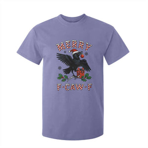 Merry F Caw F Raven Lover T Shirt For Kid Funny Holidays Gift TS12 Violet Print Your Wear