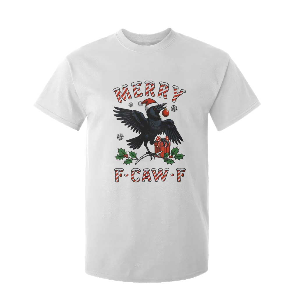 Merry F Caw F Raven Lover T Shirt For Kid Funny Holidays Gift - Print Your Wear
