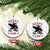 Merry F Caw F Raven Lover Ceramic Ornament Funny Holidays Gift - Print Your Wear