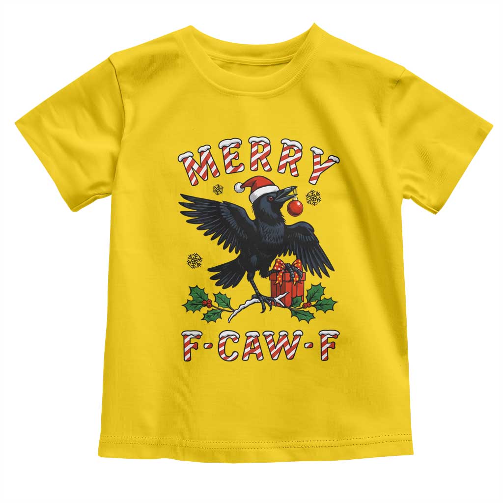 Merry F Caw F Raven Lover Toddler T Shirt Funny Holidays Gift TS12 Daisy Print Your Wear
