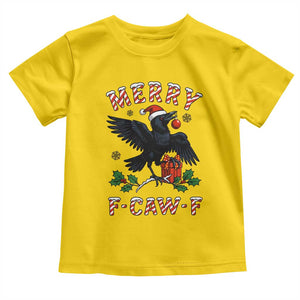 Merry F Caw F Raven Lover Toddler T Shirt Funny Holidays Gift TS12 Daisy Print Your Wear