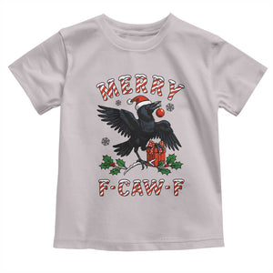 Merry F Caw F Raven Lover Toddler T Shirt Funny Holidays Gift TS12 Ice Gray Print Your Wear
