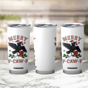 Merry F Caw F Raven Lover Tumbler Cup Funny Holidays Gift TS12 Print Your Wear