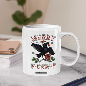 Merry F Caw F Raven Lover Coffee Mug Funny Holidays Gift TS12 Print Your Wear