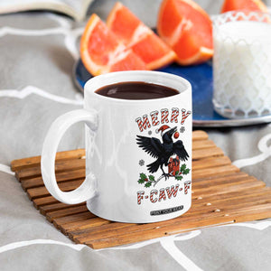Merry F Caw F Raven Lover Coffee Mug Funny Holidays Gift TS12 Print Your Wear