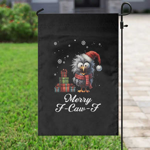 Merry F Caw F Raven Lover Garden Flag Funny Christmas Gift TS12 Print Your Wear