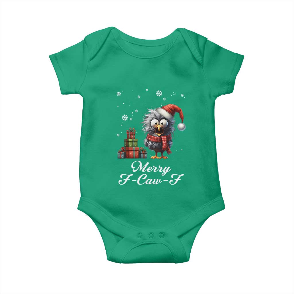 Merry F Caw F Raven Lover Baby Onesie Funny Christmas Gift TS12 Irish Green Print Your Wear