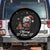 Merry F Caw F Raven Lover Spare Tire Cover Funny Christmas Gift - Print Your Wear