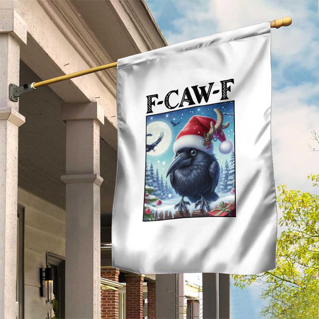 F Caw F Christmas Raven Garden Flag Funny Bird Lover Gift TS12 Print Your Wear