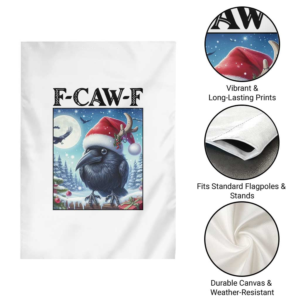 F Caw F Christmas Raven Garden Flag Funny Bird Lover Gift TS12 Print Your Wear