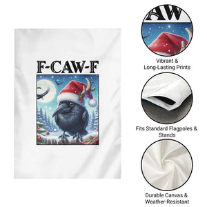 F Caw F Christmas Raven Garden Flag Funny Bird Lover Gift - Print Your Wear
