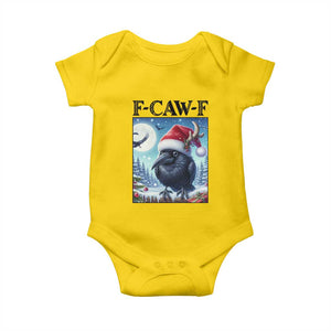 F Caw F Christmas Raven Baby Onesie Funny Bird Lover Gift TS12 Daisy Print Your Wear