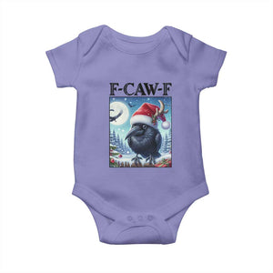 F Caw F Christmas Raven Baby Onesie Funny Bird Lover Gift TS12 Violet Print Your Wear