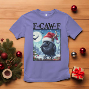 F Caw F Christmas Raven T Shirt Funny Bird Lover Gift TS12 Violet Print Your Wear