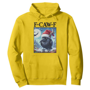 F Caw F Christmas Raven Hoodie Funny Bird Lover Gift - Print Your Wear