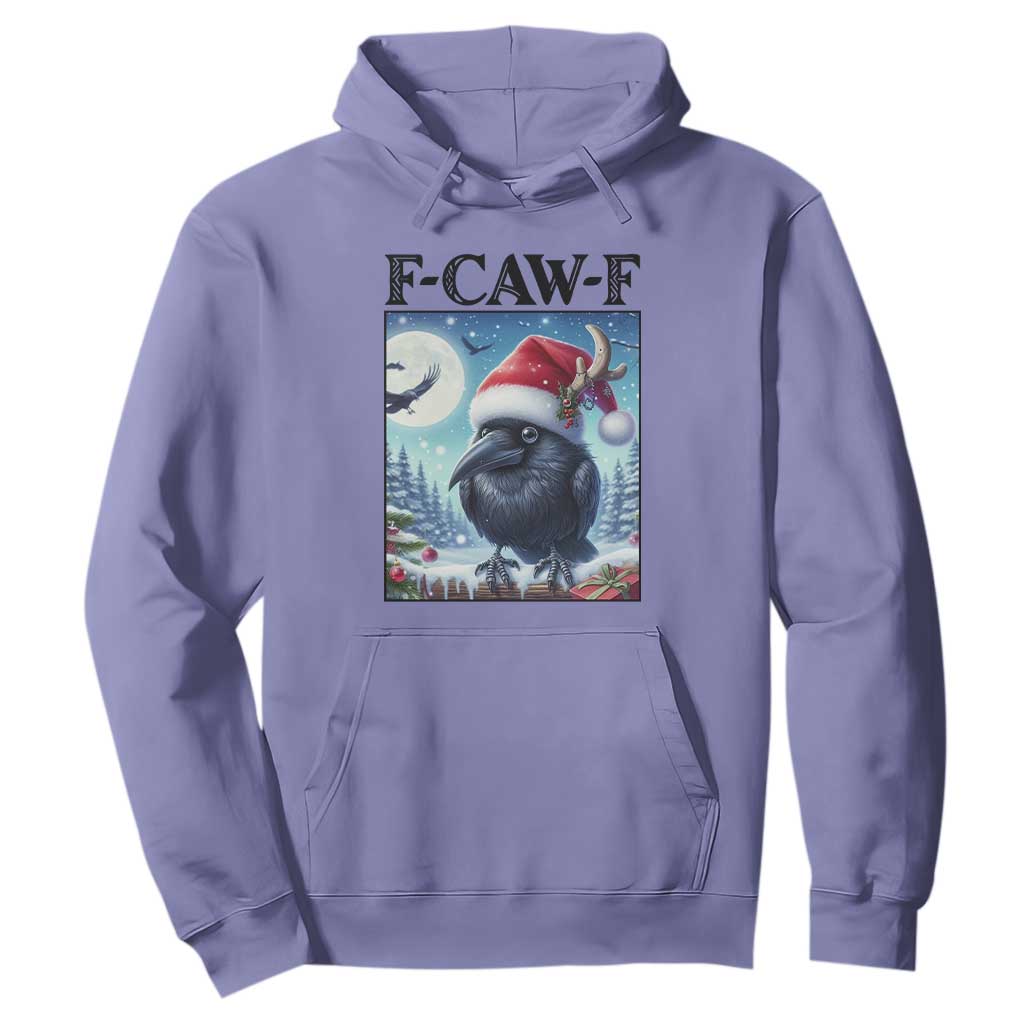 F Caw F Christmas Raven Hoodie Funny Bird Lover Gift TS12 Violet Print Your Wear